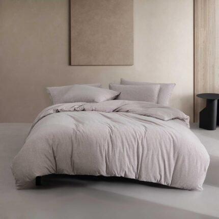 Calvin Klein - Queen Comforter Set, Naturally Soft Cotton Blend Bedding with Matching Pillowcase, Textured Rib Quilted Stitch, 3 Piece Bed Set (Modern Cotton Melange Brown)