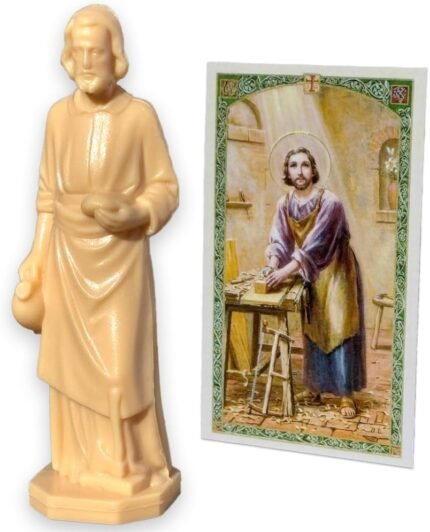 St Joseph Statue for Selling Your House - Made in USA by Veterans. Includes Exclusive Prayer Card and Instructions. Saint Joseph Statue to Sell Your Home Kit