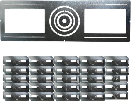 72 Bulk Pack New Construction Mounting Plate Round Hole 3" 4" 6" Galvanized Flat Steel Rough-in Fixture Wafer Light Bracket LED recessed