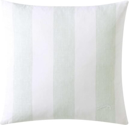 Tommy Bahama Throw Striped Home Decor with Zipper Closure, Luxuriously Soft Pillow for Bed or Couch, 20" x 20", Green