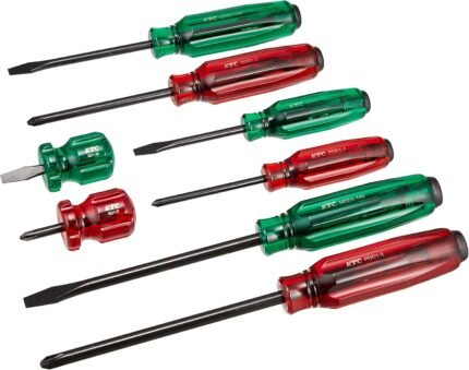 Kyoto Tools (KTC) Resin Handle Screwdriver Set Penetrating Type 8 Pieces PMD18
