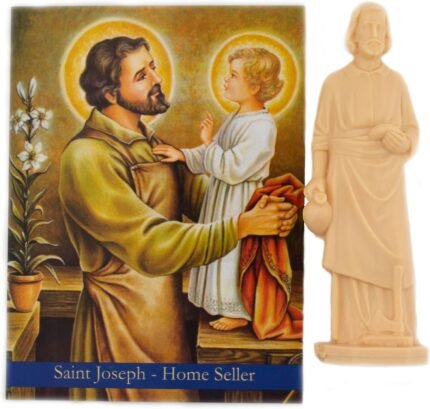 Saint Joseph Home Seller Kit | Catholic Christian Home and Office Décor | Great Gift for First Holy Communion, Confirmation, Weddings, and Housewarming